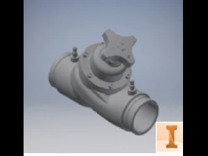 Valvola di bilanciamento 25 pollici Modello 3D