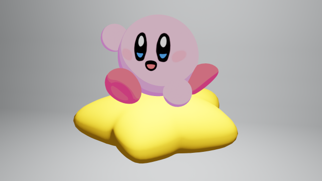 Kirby 3D Model .c4d .max .obj .3ds .fbx .stl .blend 