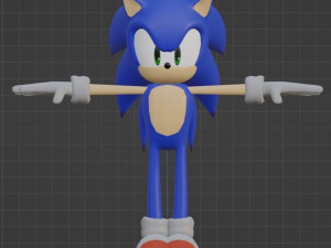 Sonic Modèle 3D