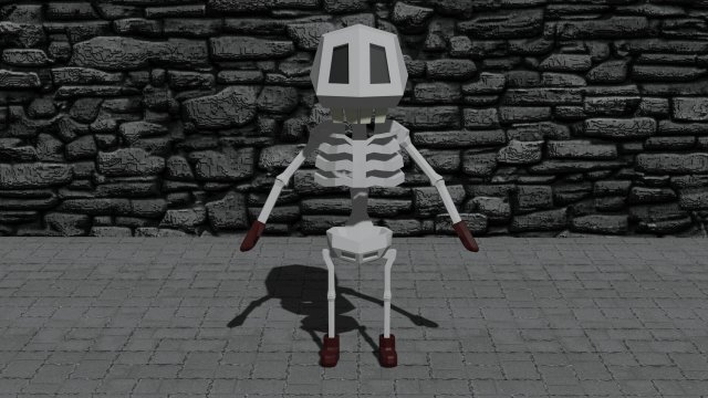 Skeleton 3D Model .c4d .max .obj .3ds .fbx .stl .blend 