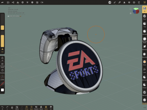 DualSense-DualShock Holder EA Sports Theme 3Dプリントモデル