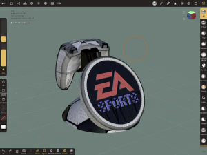 DualSense-DualShock Holder EA Sports Theme 3D Print Model
