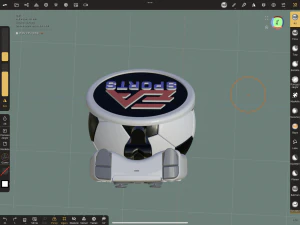 DualSense-DualShock Holder EA Sports Theme 3D Print Model