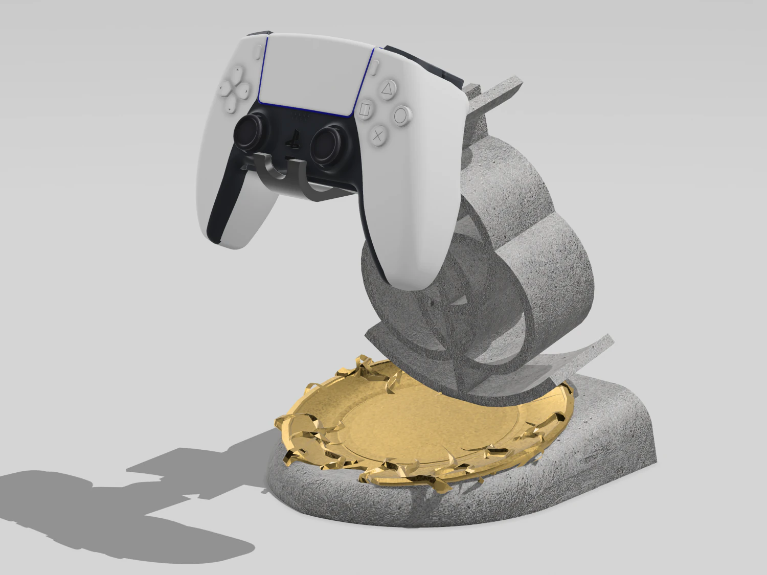 PS5DS Holder ELDEN RING Theme 3D Print Model .c4d .max .obj .3ds .fbx .stl .blend 