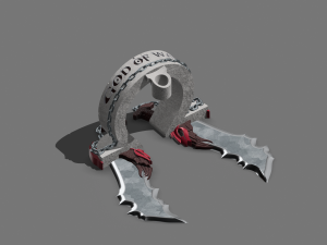 PS5DS Holder God Of War Theme- Blades of Chaos 3D Print Model