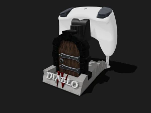 PS5DS Houder Diablo 4 Thema 3D printmodel