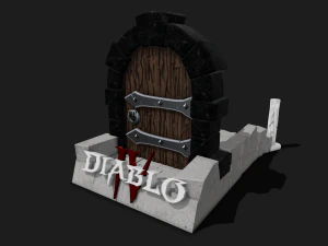 PS5DS Holder Diablo 4 Theme 3D Print Model