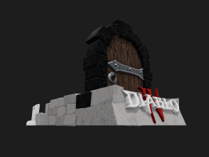 Supporto per PS5DS Tema Diablo 4 Modello di stampa 3D