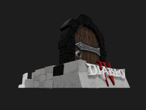 PS5DS Holder Diablo 4 Theme 3D Print Model