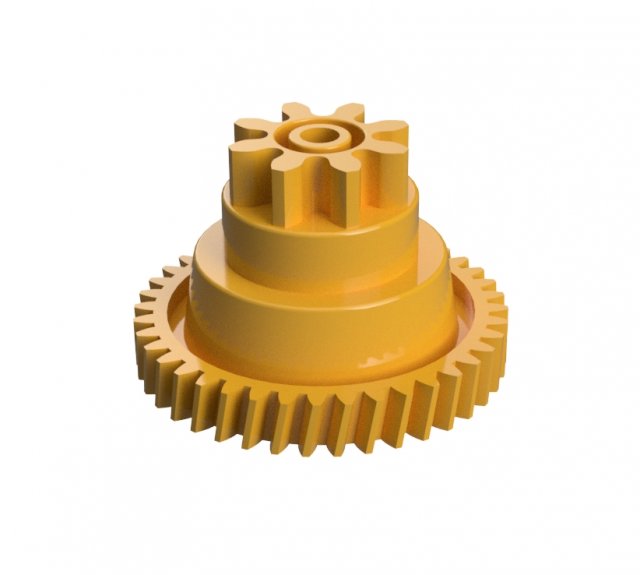Meat-cheese-bread slicer repair gear 40-8T H27mm 3D Print Model .c4d .max .obj .3ds .fbx .stl .blend 