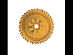 Meat-cheese-bread slicer repair gear 40-8T H27mm 3D Print Model