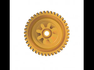 Meat-cheese-bread slicer repair gear 40-8T H27mm 3D Print Model