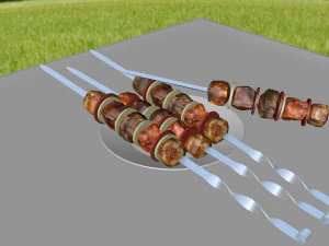 Szaszłyk Model 3D