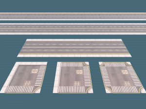 ModularRoadsPack Modelo 3D