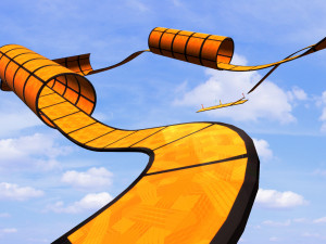 Modular Stunt Racing Tracks and Platforms 3D 模型