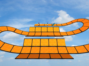 Modular Stunt Racing Tracks and Platforms 3D 模型