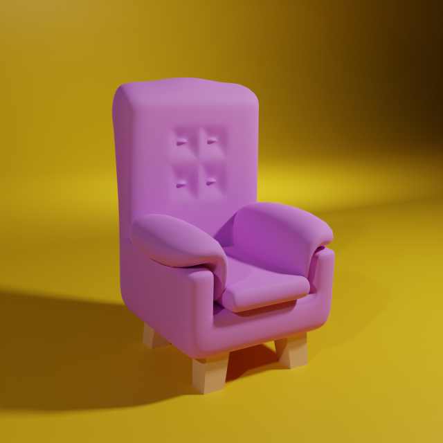 Chair 3D Model .c4d .max .obj .3ds .fbx .stl .blend