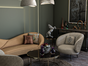 Living Room 3D 模型