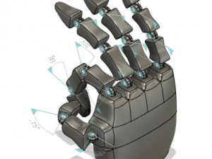 Movable hand 3D Model