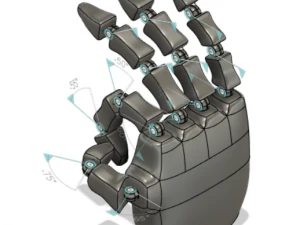 Movable hand 3D Model