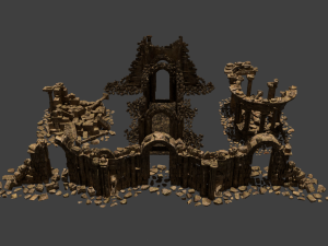 Architectural ruins Model 3D