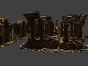 Architectural ruins Model 3D