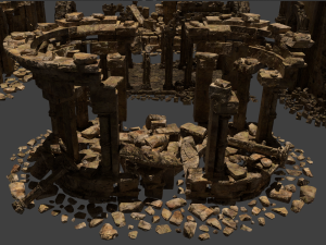 Architectural ruins Model 3D