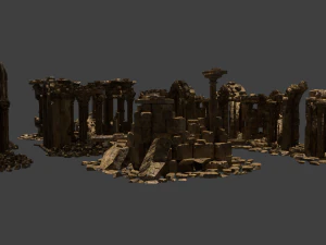 Architectural ruins 3D Model