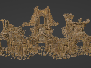 Architectural ruins Model 3D