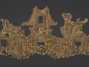 Architectural ruins 3D Model