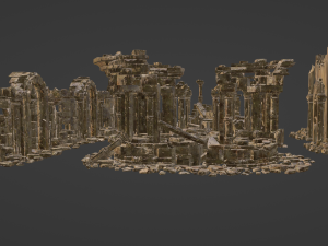 Architectural ruins Model 3D