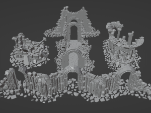Architectural ruins Model 3D