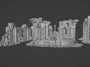 Architectural ruins 3D Model