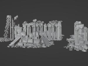 Architectural ruins Model 3D