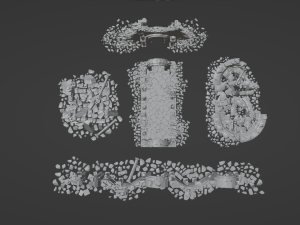 Architectural ruins Model 3D