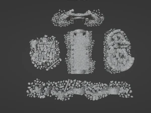 Architectural ruins 3D Model