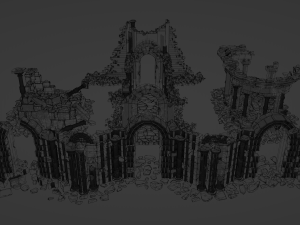 Architectural ruins Model 3D