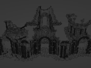 Architectural ruins 3D Model