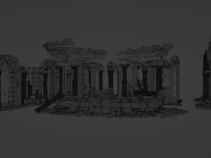 Architectural ruins Model 3D
