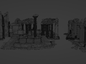 Architectural ruins Model 3D