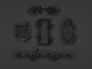 Architectural ruins Model 3D