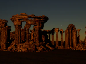 Architectural ruins 3D Model
