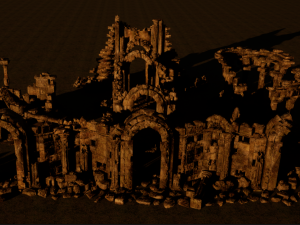 Architectural ruins Model 3D