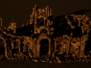 Architectural ruins 3D Model