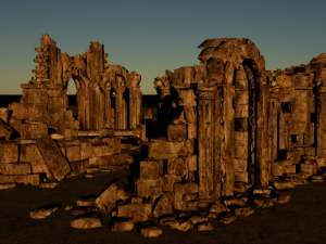 Architectural ruins Model 3D