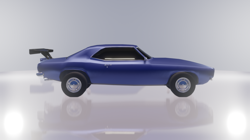 Camaro SS 1969 Chevrolet 3D Model .c4d .max .obj .3ds .fbx .stl .blend