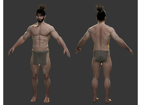 Samurai - Game Ready Low-poly 3D Model