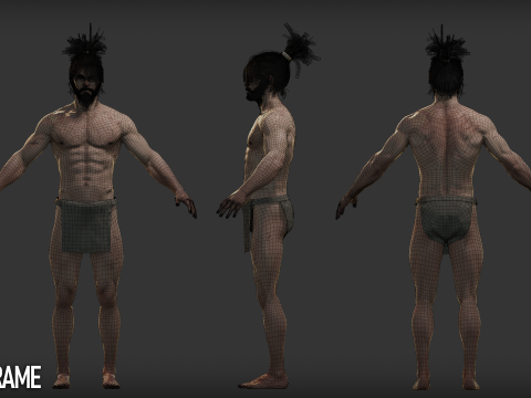 Samurai - Game Ready Low-poly Modèle 3D