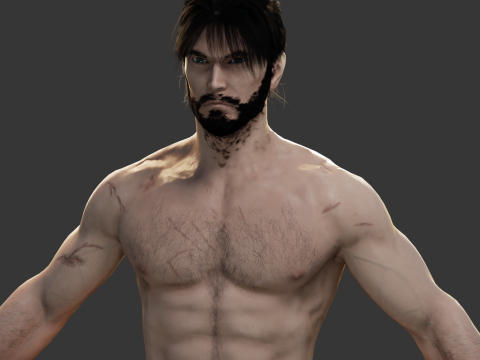 Samurai - Game Ready Low-poly Modèle 3D