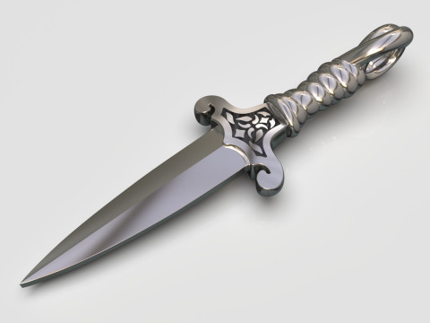 Dagger pendant 3D Print Model